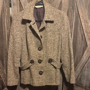 Women's Brown Tweed Jacket